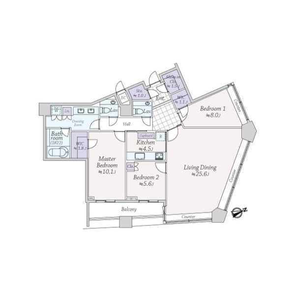 パークコート赤坂ザタワー 間取図