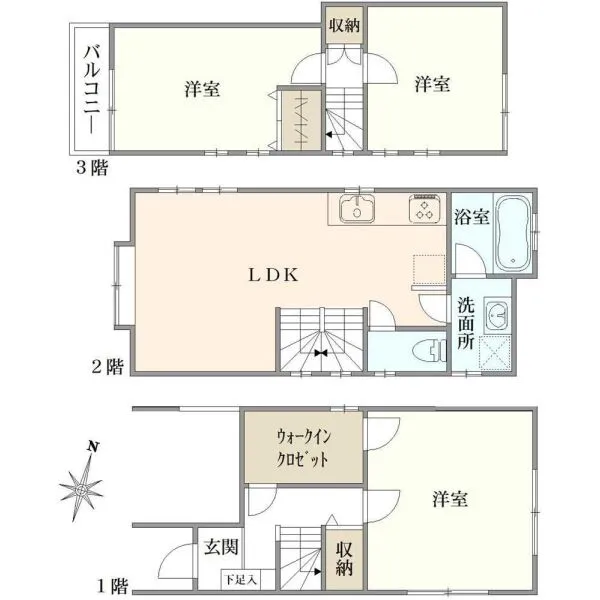 中野区江原町３丁目 間取図