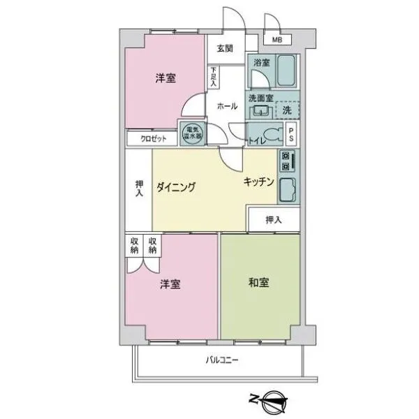 ライオンズマンション下赤塚 間取図