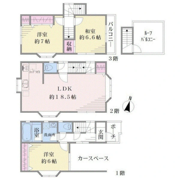 大田区新蒲田３丁目 間取図