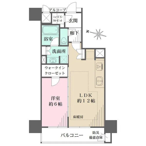 レ・ジェイド金山 間取図