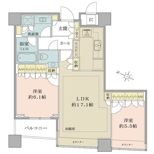 パークコート赤坂ザタワー 間取図