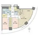 Ｍ．Ｍ．ＴＯＷＥＲＳ　ＦＯＲＥＳＩＳ　Ｌ棟 間取図