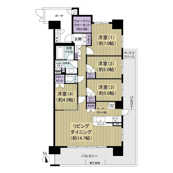 パークホームズ松戸マークレジデンス 間取図
