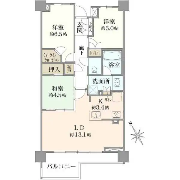 プラウド八事富士見 間取図