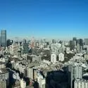 白金ザ・スカイ リビングからの眺望