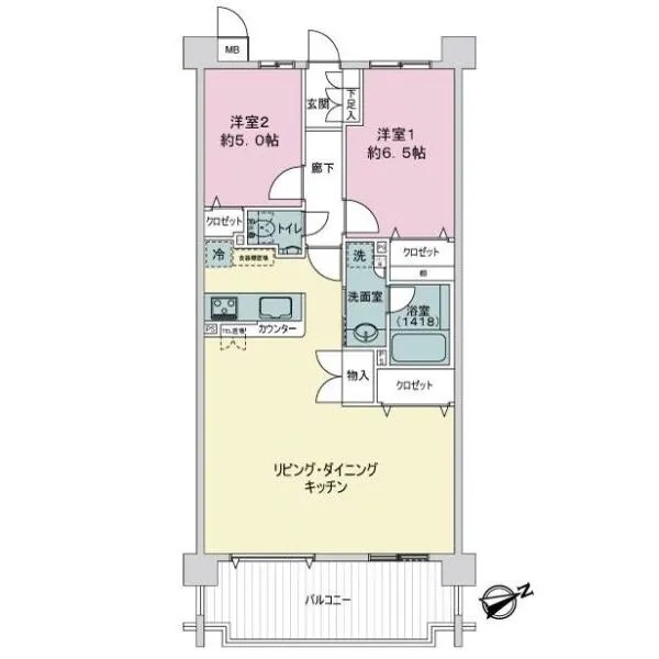 リステージパルティエミリュー 間取図
