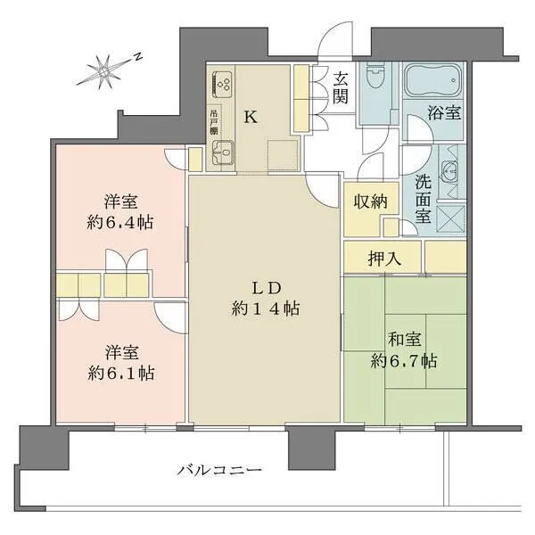 ワテラスタワーレジデンス 間取図