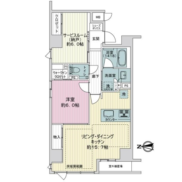 レ・ジェイド京都四条大宮 間取図