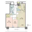 ザ・パークハウス晴海タワーズクロノレジデンス 間取図