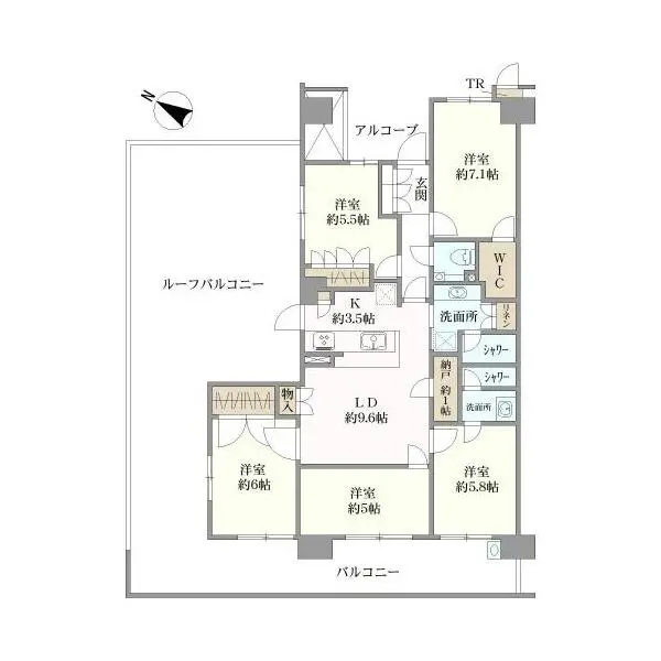 リライズガーデン西新井スカイレジデンス 間取図