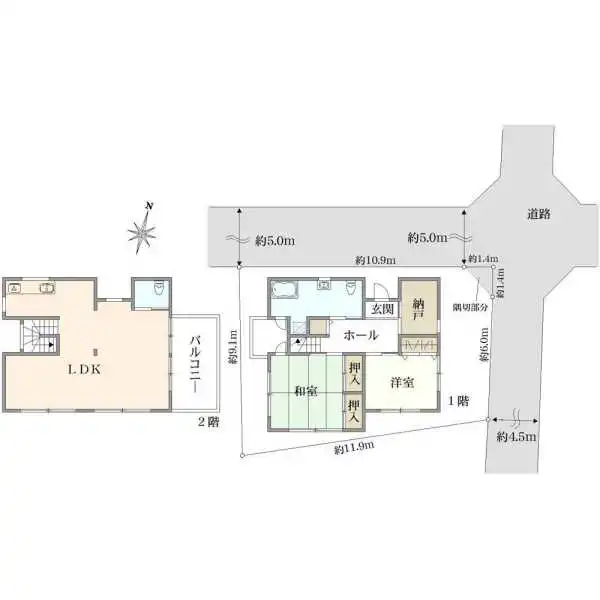 練馬区石神井町８丁目 間取図