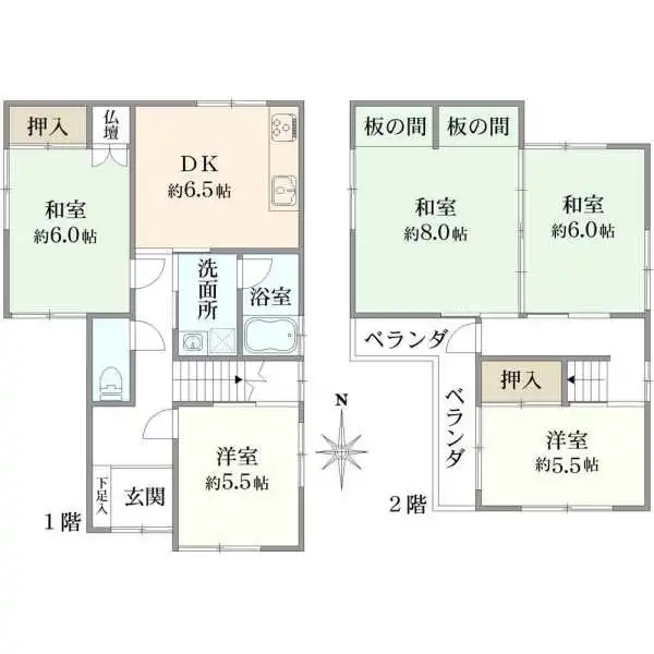 高槻市東五百住町１丁目 間取図