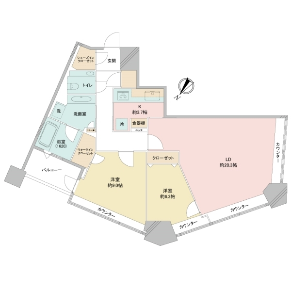 パークコート赤坂ザ　タワー 間取図