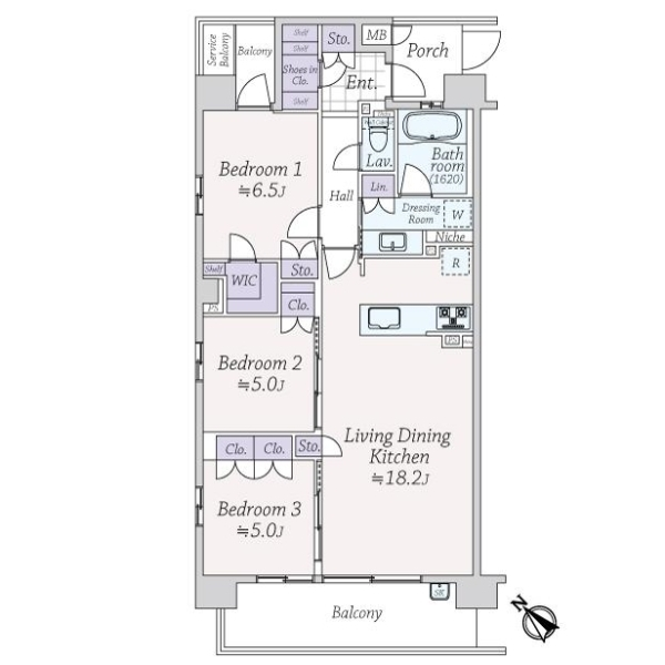 レ・ジェイド川崎 間取図