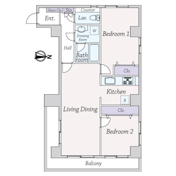 ハイツ木場 間取図