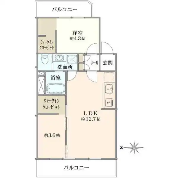 井荻ローヤルコーポ 間取図