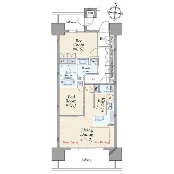 ＴＨＥ　ＳＡＫＡＥ　ＲＥＳＩＤＥＮＣＥ 間取図