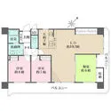 ユーハウス東枇杷島 間取図