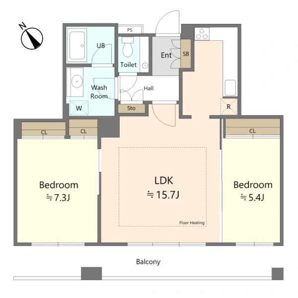 東京ツインパークスライトウイング 間取図