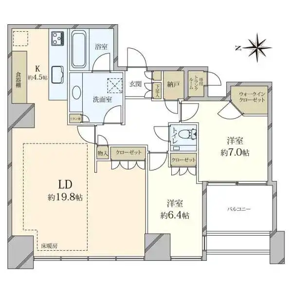 ワールドシティタワーズアクアタワー 間取図