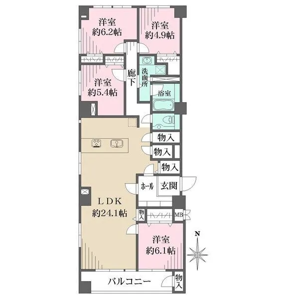 広尾マンション 間取図