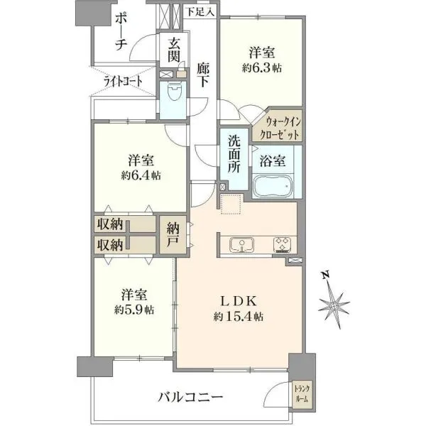 ヴェールガーデン富士見台 間取図