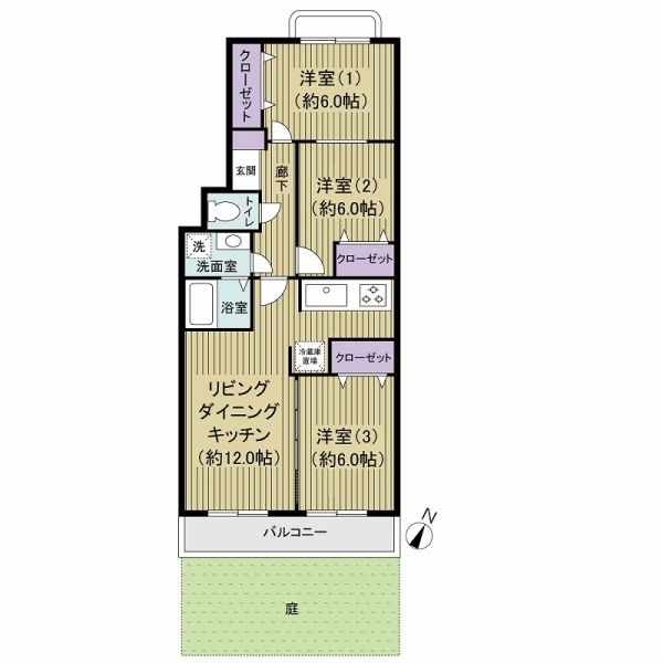 ワコー駒岡 間取図