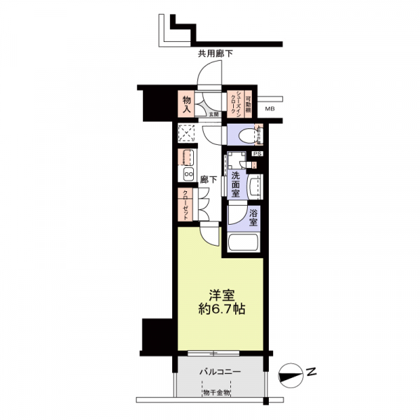 ネベル大阪上本町 間取図