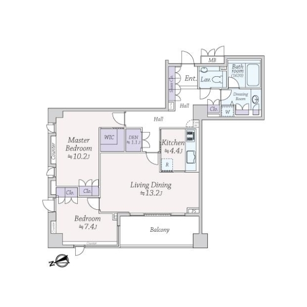 パークコート麻布鳥居坂 間取図