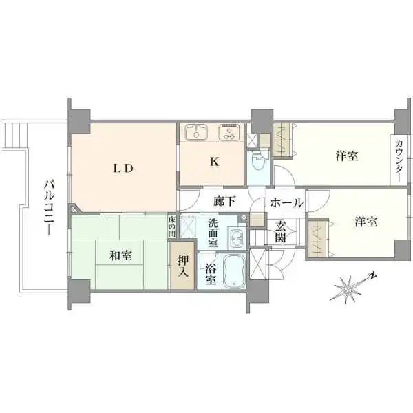 サニーコート市川 間取図