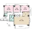 パークハウス多摩川北参番館 開放感のあるキッチンや広々とした約22.4帖のリビングダイニング。