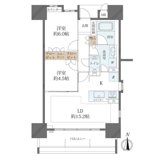 サンクレーア東山 間取図