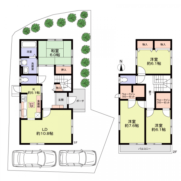 京都市右京区花園土堂町 間取図