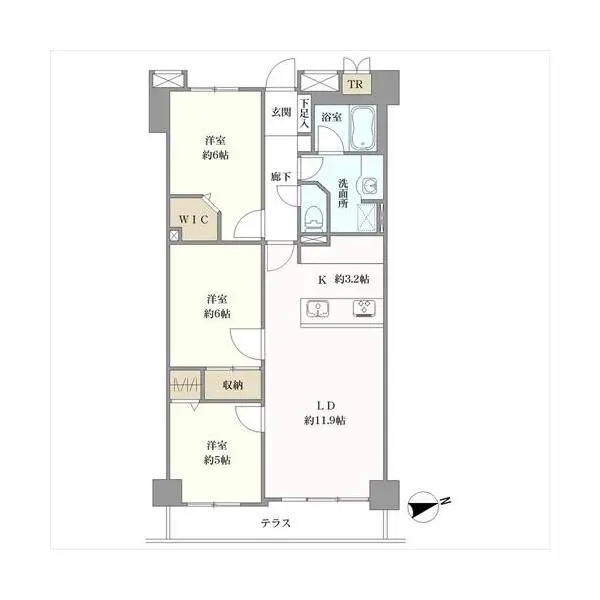 コスモ戸田公園ロイヤルステージ 間取図