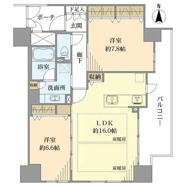 エステムプラザ本町クロス 間取図
