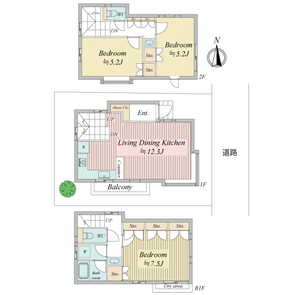 杉並区高円寺北３丁目 間取図