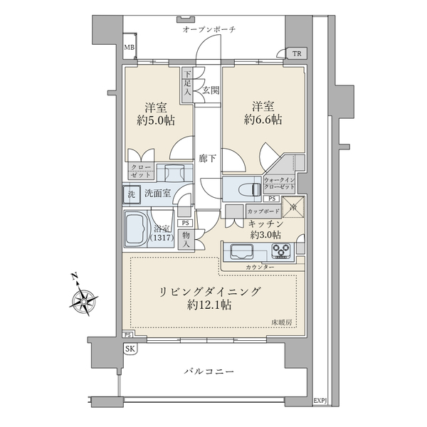 ブリリア成増シーズンテラス 間取図