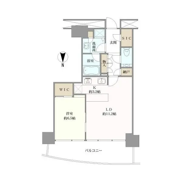 Ｍ．Ｍ．　ＴＯＷＥＲＳ　ＦＯＲＥＳＩＳ 間取図