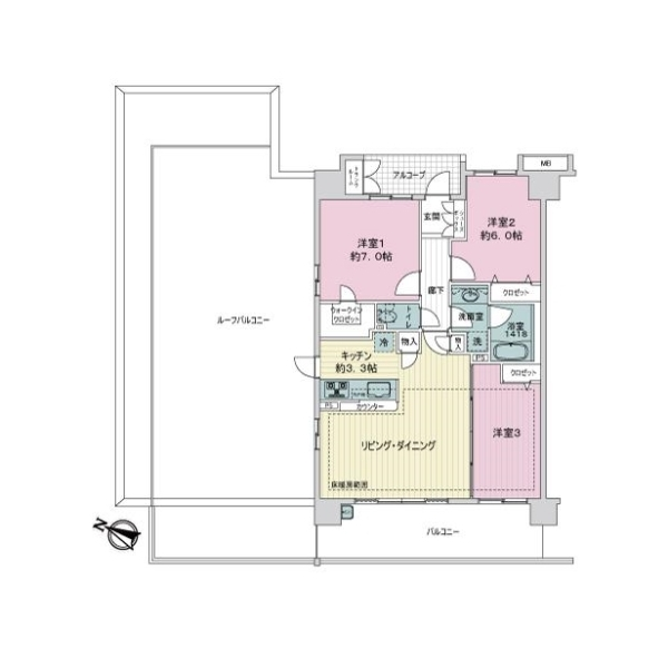 東京ガーデンフォーラム 間取図