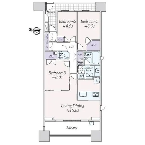 ガーデンフラッグシティ 間取図