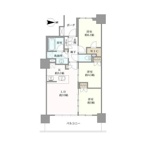 シティタワー金町 間取図