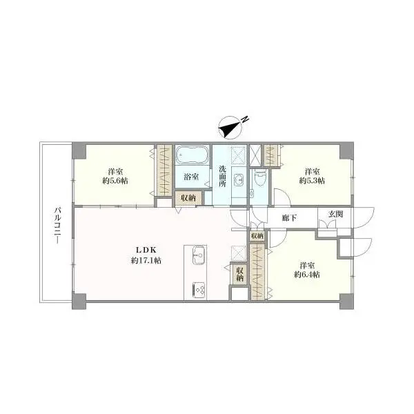 メゾン喜多見 間取図