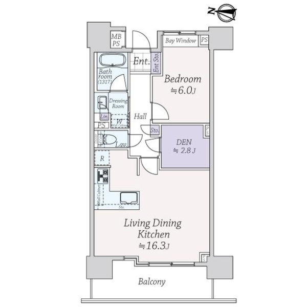 ライオンズ湘南台シーズンフォート 間取図