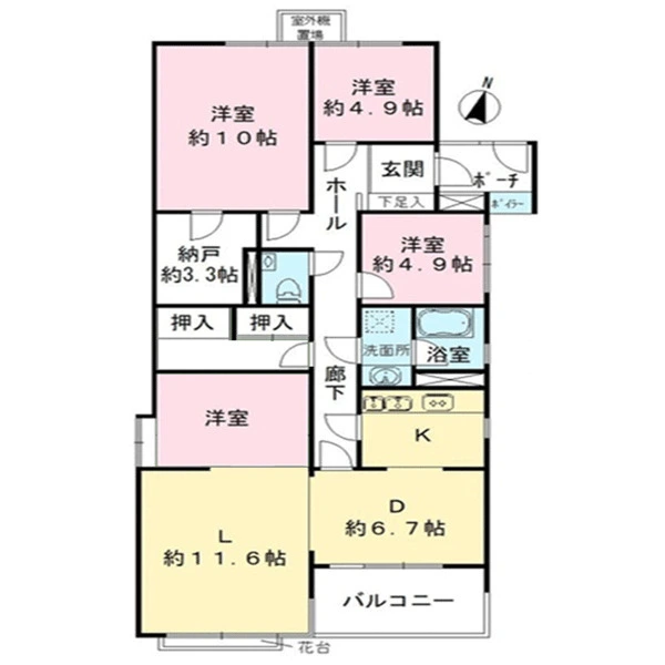 メゾン西岡本 間取図