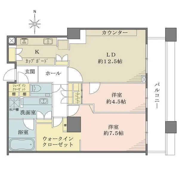 白金タワータワー棟 間取図