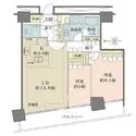 M.M.TOWERS FORESIS R棟 LD・洋室2部屋がバルコニーに面しており、明るくお過ごしいただけます。