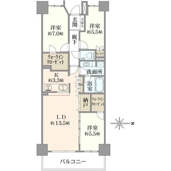 レコシティ・グランデ 間取図