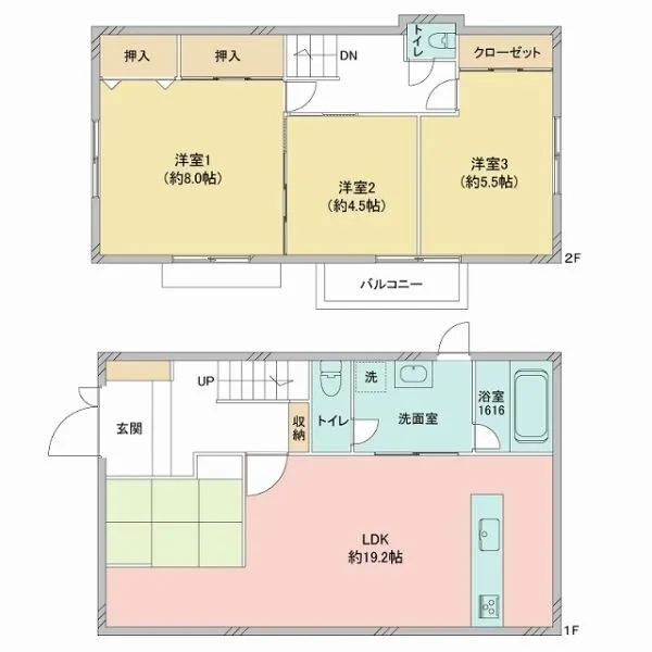 中野区松が丘２丁目 間取図