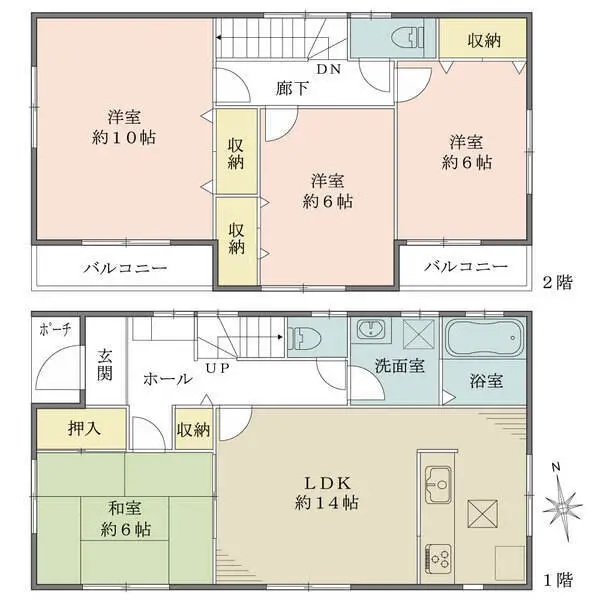 日野市多摩平７丁目 間取図
